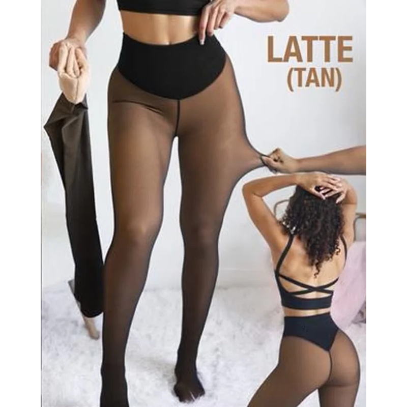 Tights Pantyhose Sheer - One Seam Fleece Lined Tights Shaping
