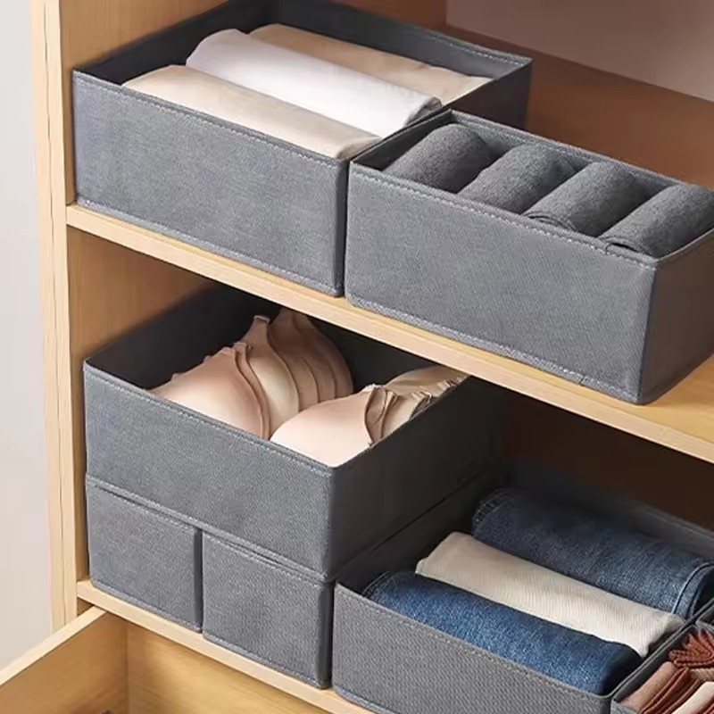 3PC Fabric Underwear Storage B - Sock Organizer Tray recension och pris