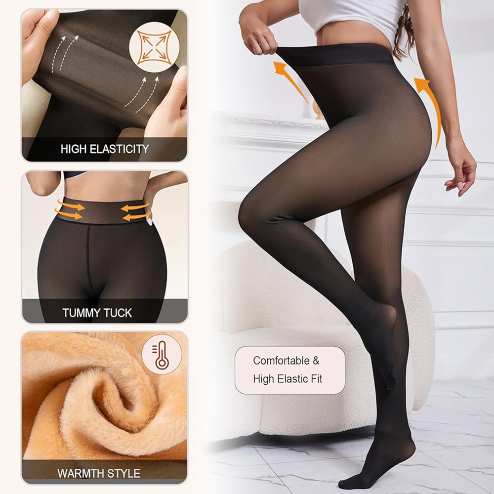 Thermal Fleece Lined Tights Wo - Tights Pantyhose Sheer recension och pris