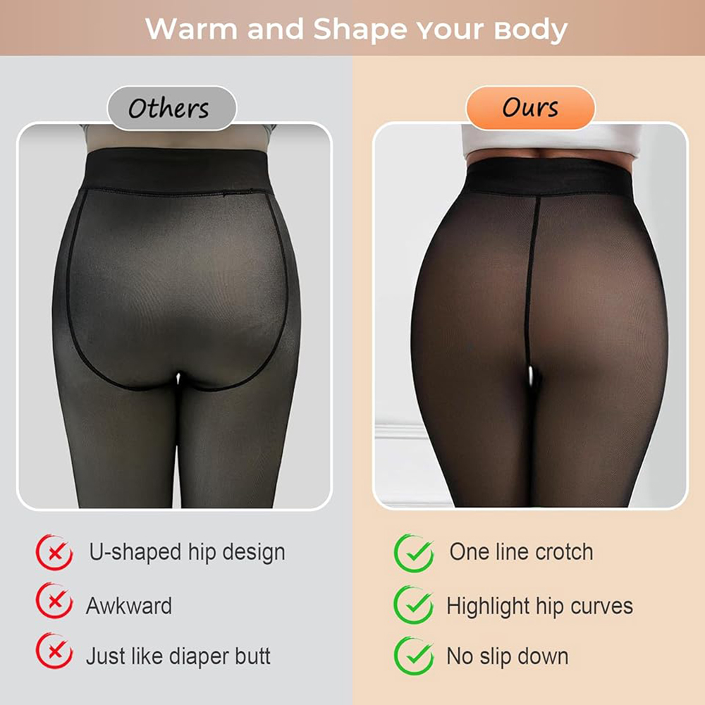 Thermal Fleece Lined Tights Wo - Tights Pantyhose Sheer recension och pris